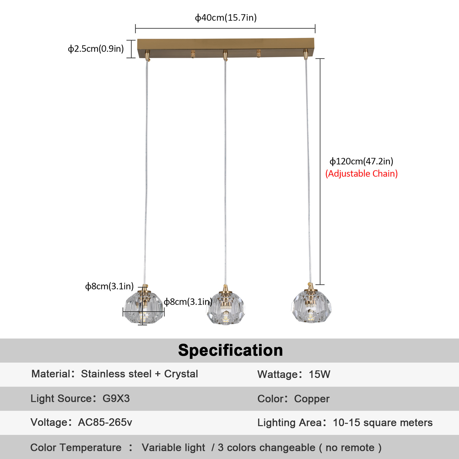 Best Price Adjustable Light Glass Blown Warm White Light Contemporary Minimalist Chandeliers Ceiling Lights