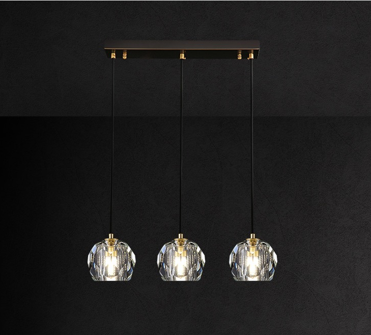 Best Price Adjustable Light Glass Blown Warm White Light Contemporary Minimalist Chandeliers Ceiling Lights