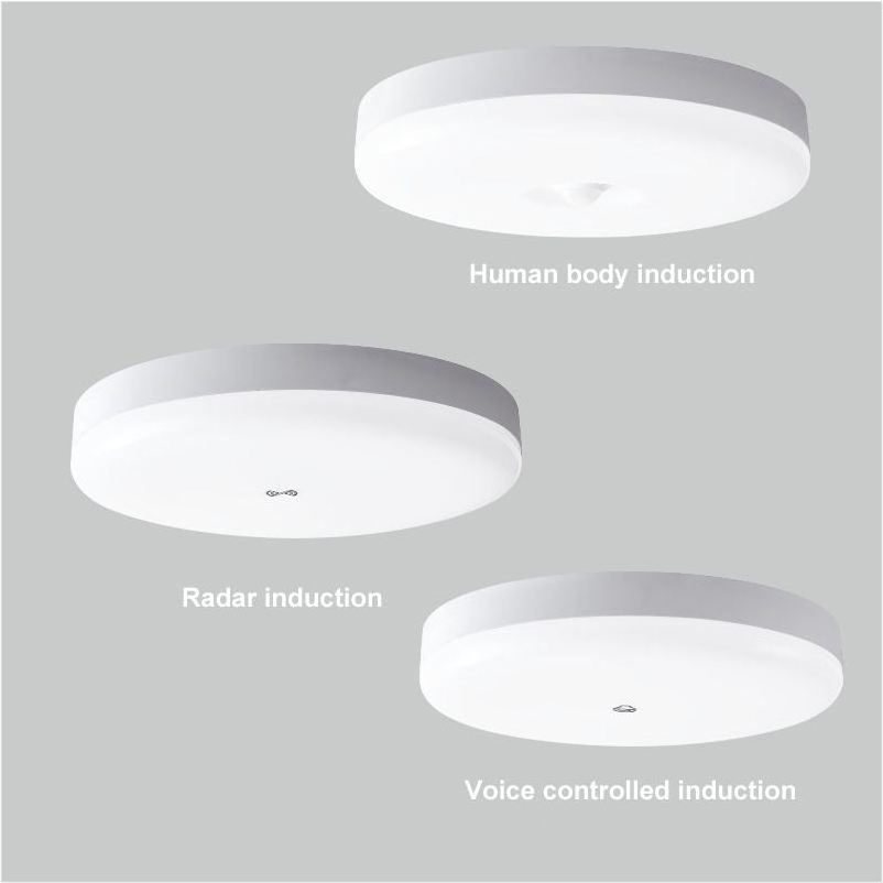 Adjustable Use Acrylic Indoor Ultra-Thin Ac220V Human Body Induction Shape House Slim Ceiling Lights For Living Room