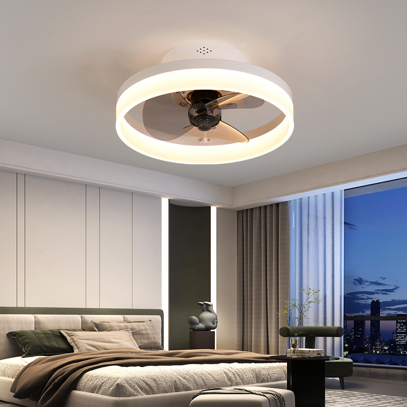 Bada New Square Bedroom Ceiling Led Fan Dc Ventilador Remote Control Led Light Ceiling Fan