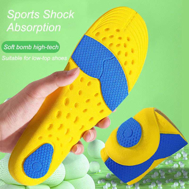 New memory foam insole orthopedic sports support pad foot care men and women orthopedic breathable running insole