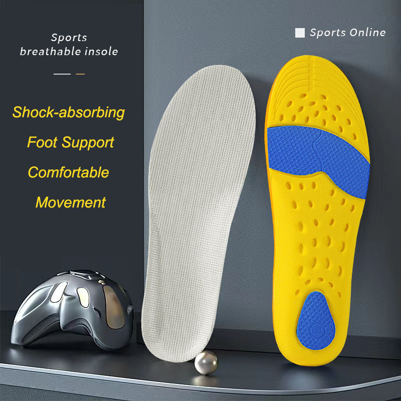 New memory foam insole orthopedic sports support pad foot care men and women orthopedic breathable running insole