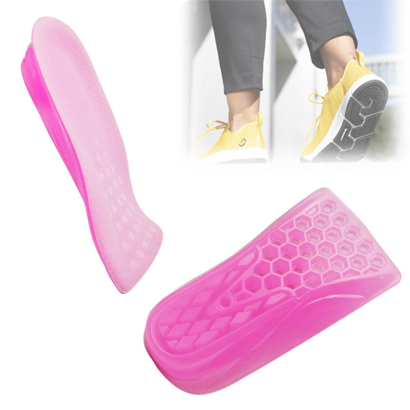 Comfortable TPR Foot Pad Arch Support Half Shoe Lifts Hight Increase Insole