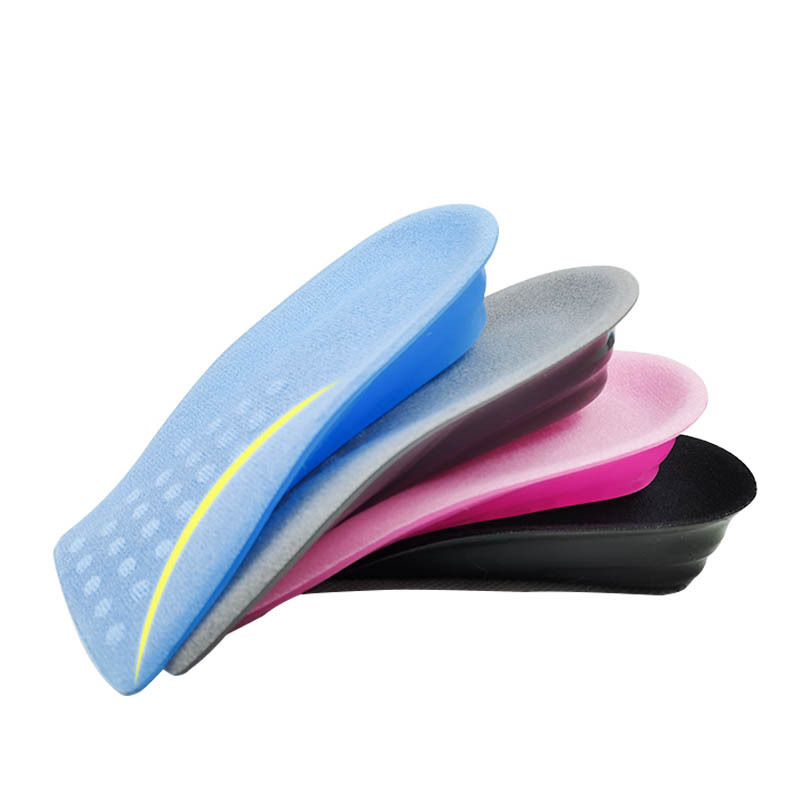 Comfortable TPR Foot Pad Arch Support Half Shoe Lifts Hight Increase Insole