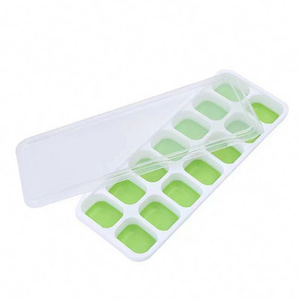 BPA Free 33 Cavities Plastic Mini Round Ice Ball Maker Mold Ice Cube Tray With Lid and Bin Ice Scoop