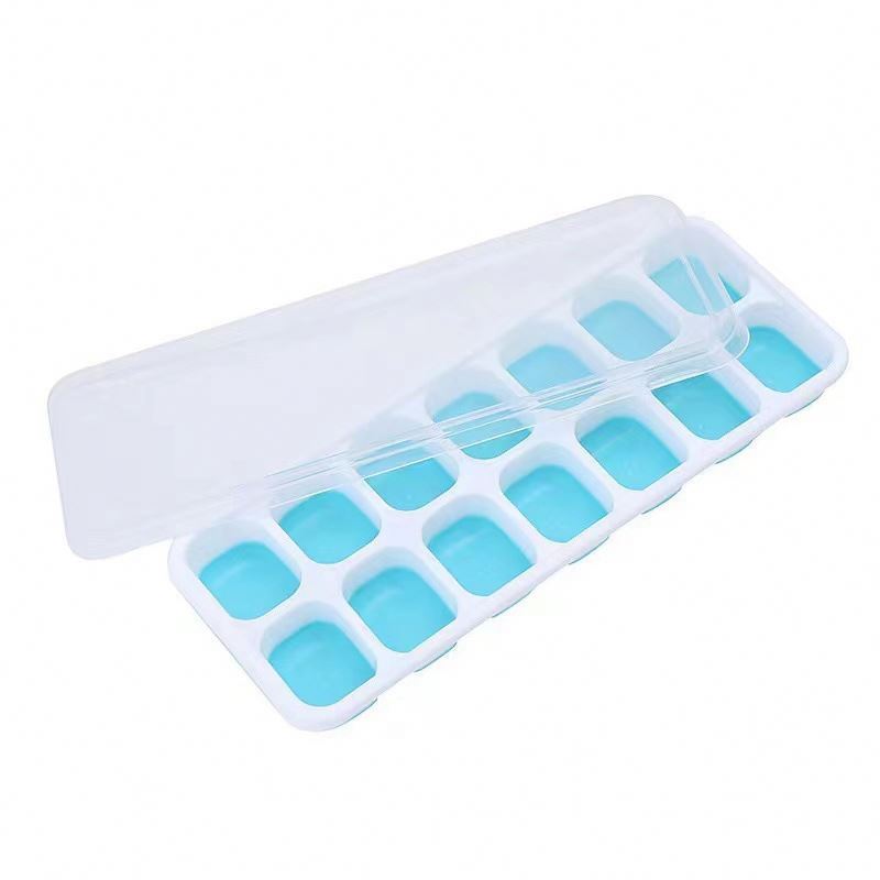 BPA Free 33 Cavities Plastic Mini Round Ice Ball Maker Mold Ice Cube Tray With Lid and Bin Ice Scoop