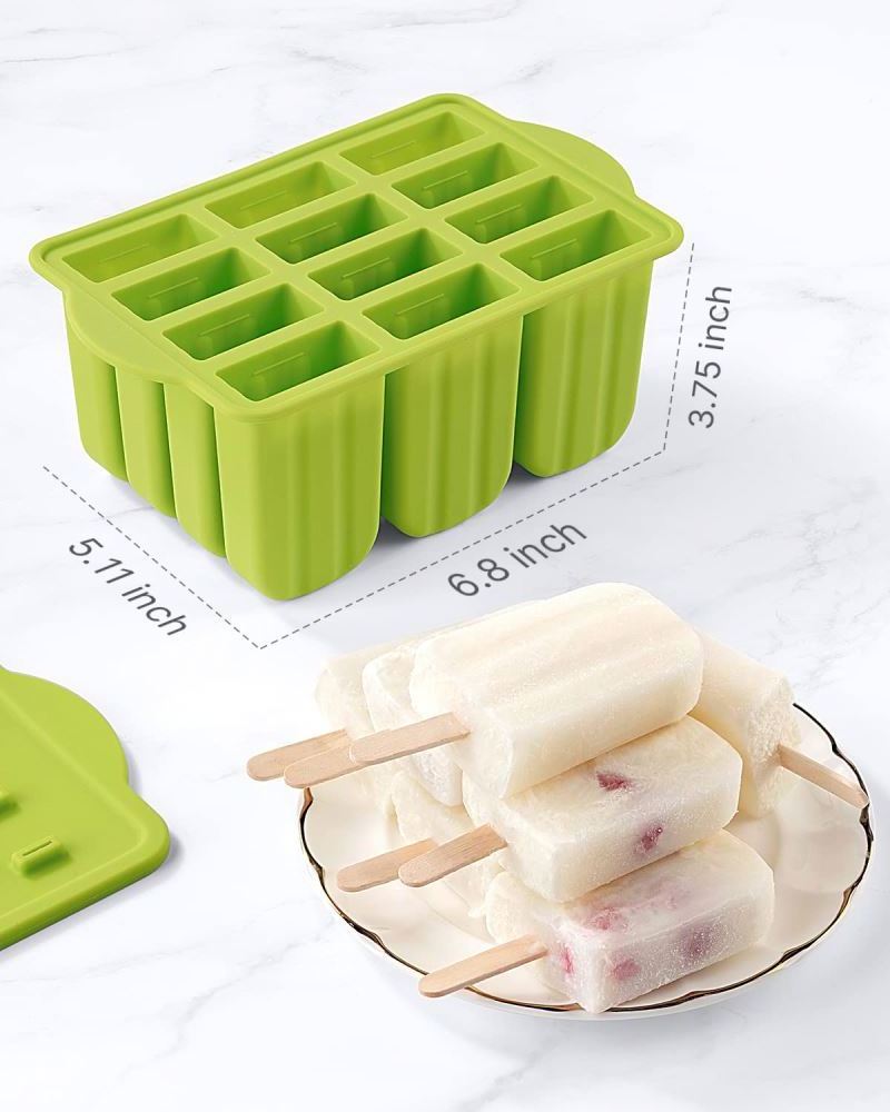 Customized popsicle ice cream food grade silicone molds wholesale popsicle molds for ice cube creamer in stock