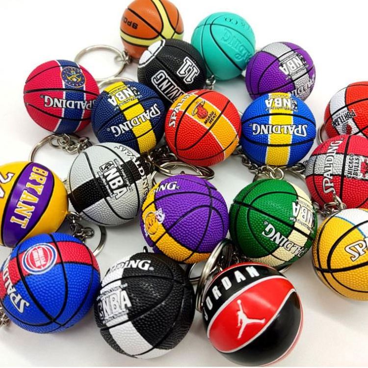 Keychain 3D shoe model ball shoes key ring basketball shoes car pendant rubber keychain