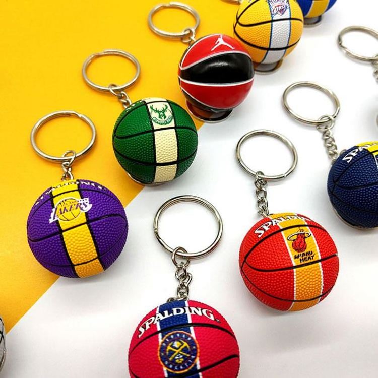 Keychain 3D shoe model ball shoes key ring basketball shoes car pendant rubber keychain