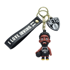 Cool 3D Kobe Lebron Curry Keychains Fashion Basketball Keychains Cute Bag Accessories Gift Colorful Cute Keychain