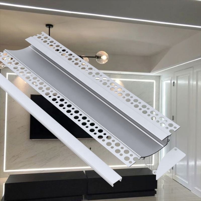 Gypsum Strip LED Channel LED Plaster Profile Recessed Drywall Trim LED Aluminum Profile for Ceiling Wall