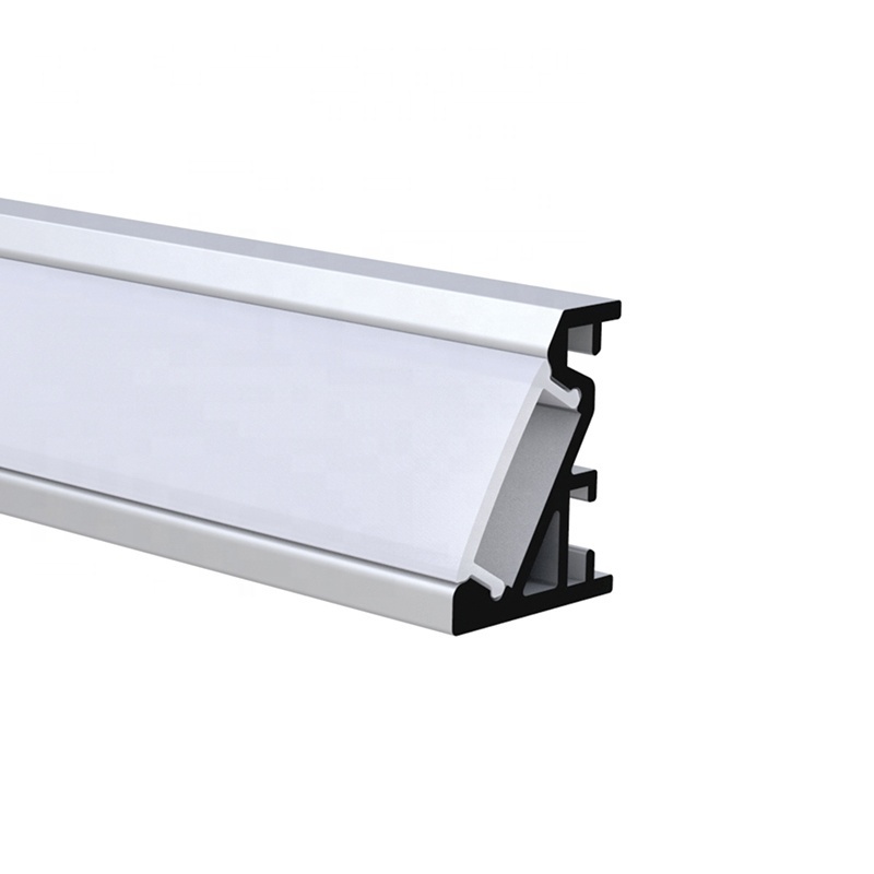 20*16MM For Cabinet line lamp alu profil channel extrusion 45 degree wall angle led strip lighting corner led aluminum profile