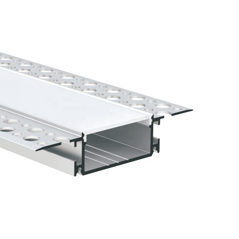 For Ceiling Light Bar Lighting Black Strips Channel Recessed Drywall Plaster Gypsum In Aluminium Led Profile