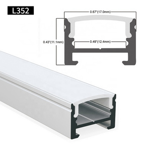 Customized  Surface Mounted LED Aluminium Extrusion Profile for LED Light Bar