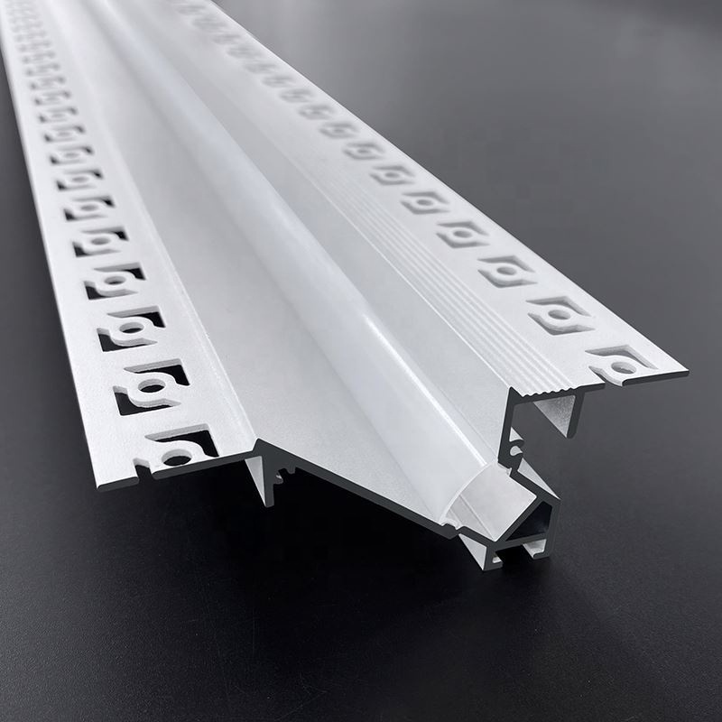 2024 Architectural Gypsum Plaster Ceiling Skirting Drywall Aluminium Profile for LED Strip Lighting Trim Cove Lighting