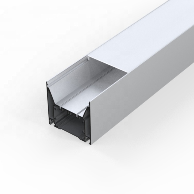 Pl008 Supplier Produce Anodizing Al Profile Black White Silver LED Linear Light Housing LED Profile//