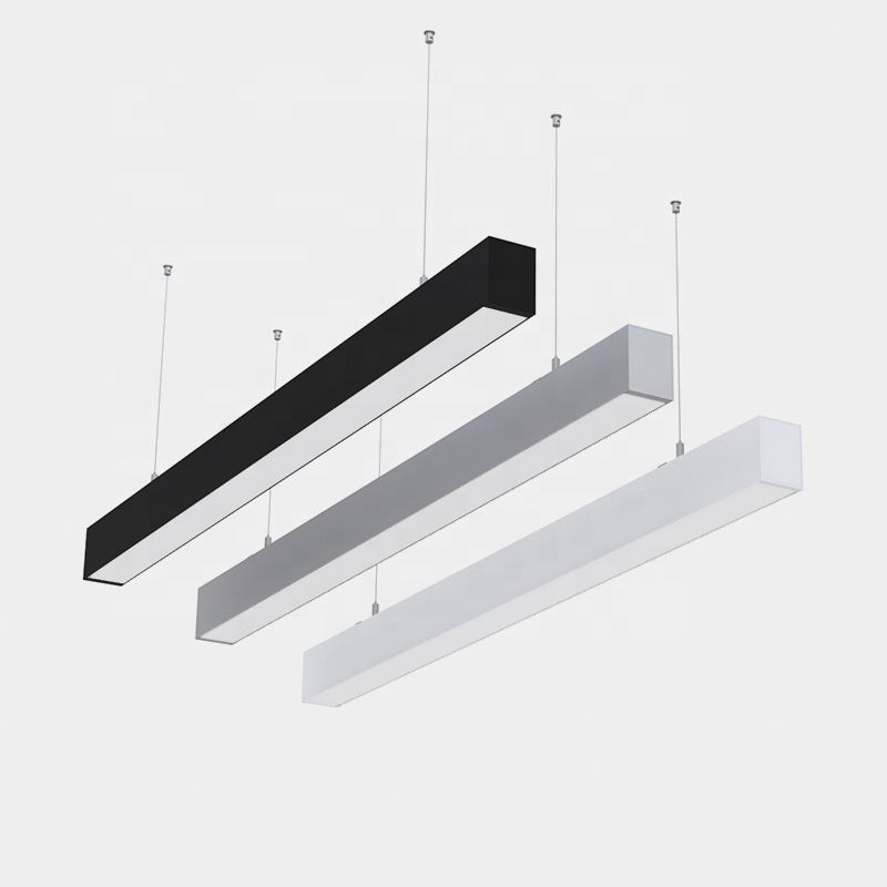 Supermarket Fixture 4Ft Lighting Linkable Surface Mount LED Industrial Linear Pedant Dali Light//