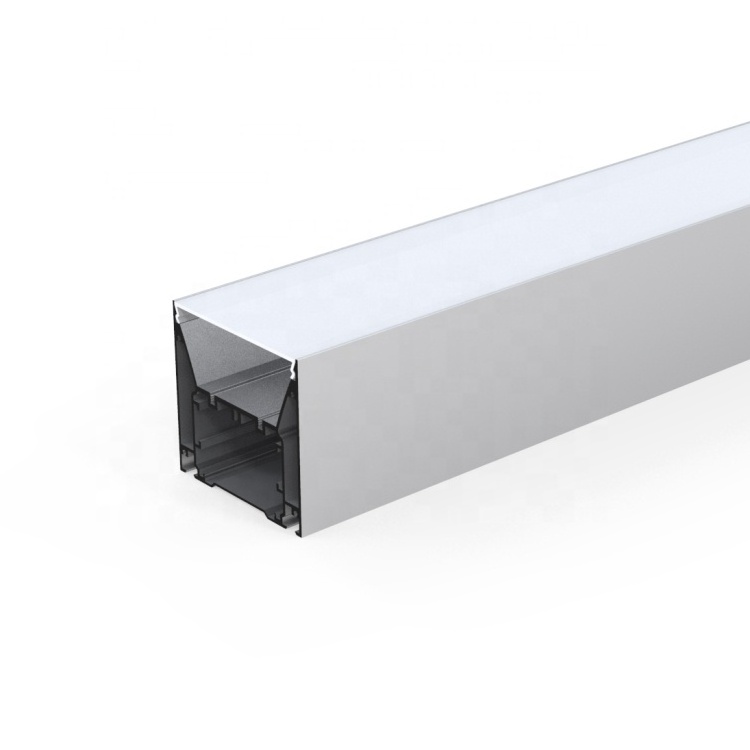 Pl008 Supplier Produce Anodizing Al Profile Black White Silver LED Linear Light Housing LED Profile//