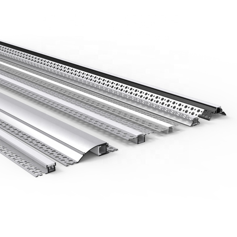 Customization LED Channel Light Extrusion LED Strips Light Perfil Aluminio Para Gypsum LED Profile//