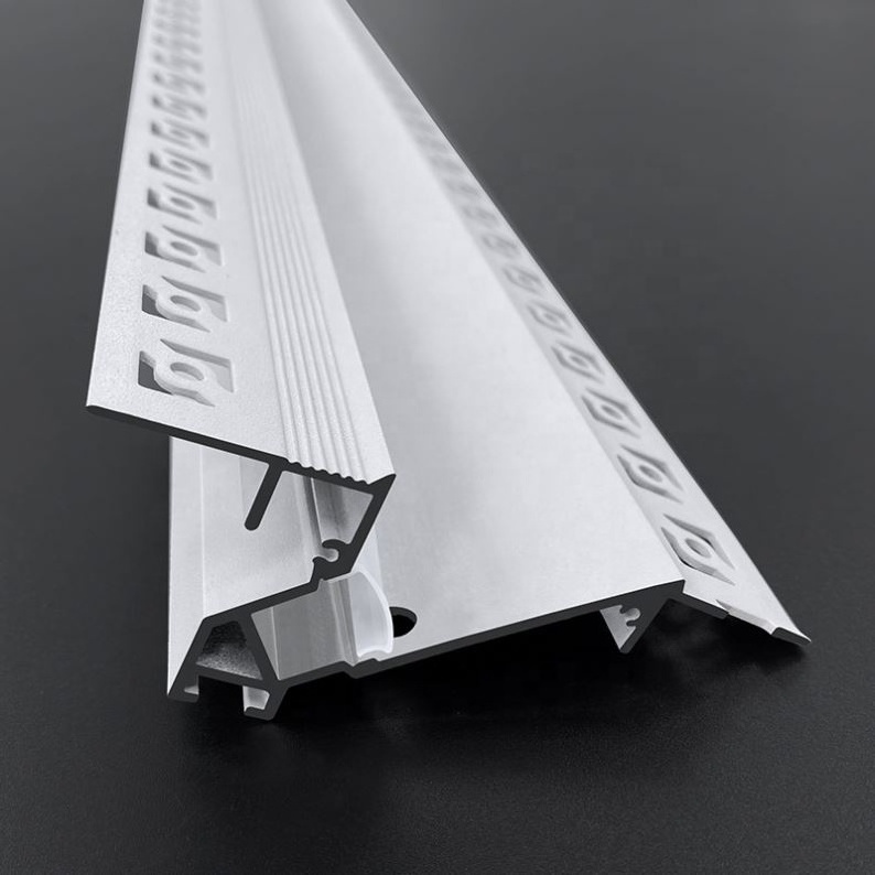 2024 Architectural Gypsum Plaster Ceiling Skirting Drywall Aluminium Profile for LED Strip Lighting Trim Cove Lighting