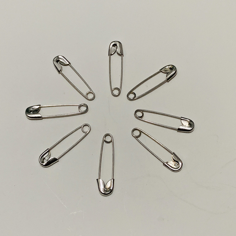 Wholesale Diy Sewing Tools Accessory Metal 18-21mm Nickel Stainless Steel Silver Safety Pin For Garment