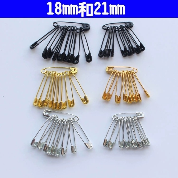 Wholesale Diy Sewing Tools Accessory Metal 18-21mm Nickel Stainless Steel Silver Safety Pin For Garment