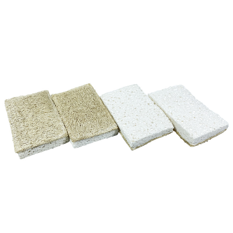 100% Natural Loofah Sponge Scrubber Kitchen Sponge for Dish Washing Plastic Free Cellulose Loofah Sponge