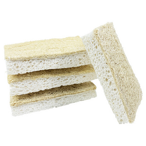 100% Natural Loofah Sponge Scrubber Kitchen Sponge for Dish Washing Plastic Free Cellulose Loofah Sponge