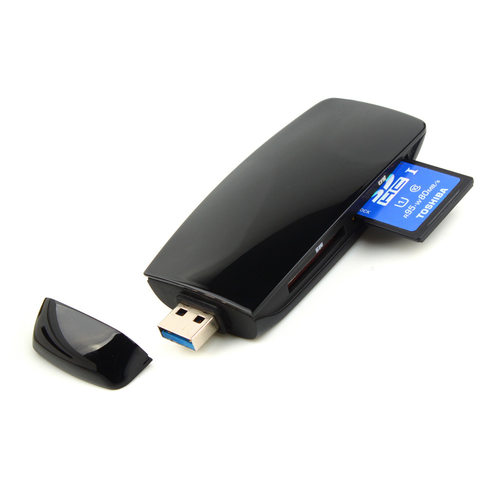 Small Size High Speed Smart Chip Portable Support SD/TF/MS/CF USB 3.0 Sim OTG Card Reader Writer