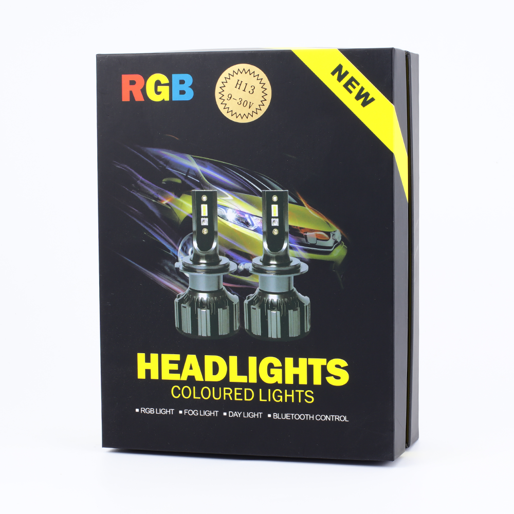 Hot sale Auto Lighting System H4 H7 H11 H13 Car bus Headlight RGB Led Head Light