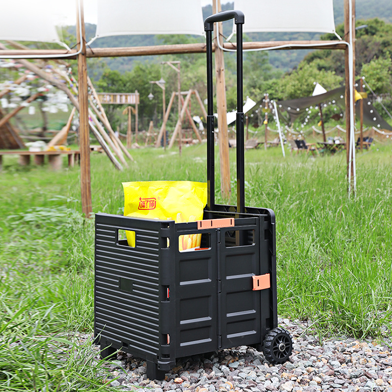 Baoyu Basket Storage Box Trolley Cart Storage Basket With Handles & Wheels