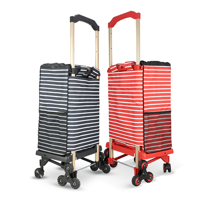 BAOYU Luggage Cart Folding Supermarket Shop Trolley Bag Cart Foldable Shopping Trolley Cart