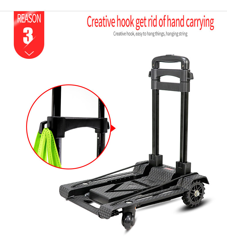 Baoyu 4 Wheel Grocery Shopping Bag Folding Shopping Pull Cart Trolley Bag With Wheels Hand Trolley Wheel Cart