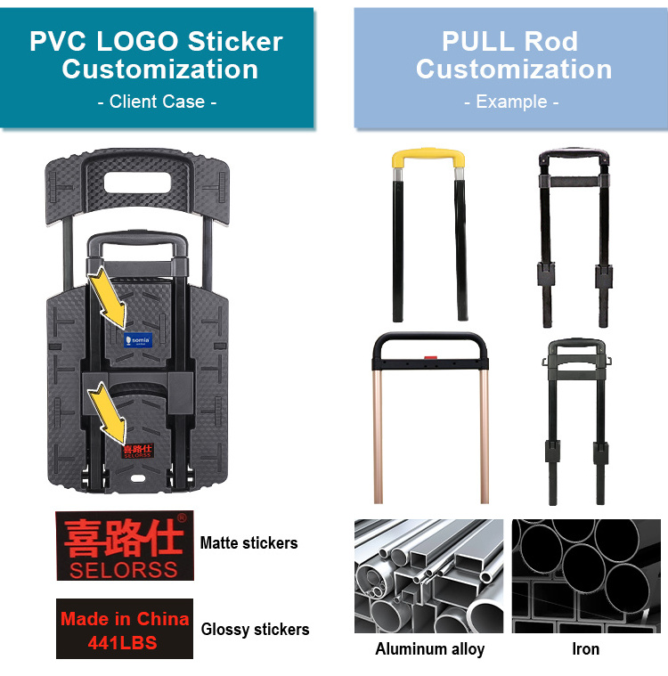 High Quality Folding Push Carts Camping Folding Utility Cart Hand Carts & Trolleys