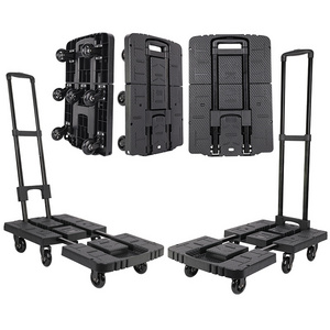 Baoyu Folding Carts Foldable Luggage Cart Moving Heavy Duty Trolleys Carts