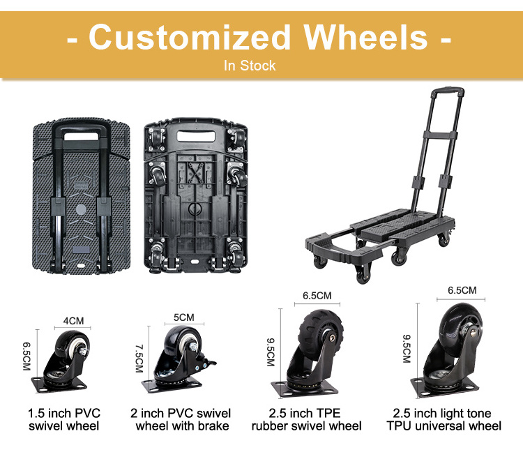 BY01-T 2 Inch Wheel Universal Support Or Caster Wheels 4 Inch Retractable Casters