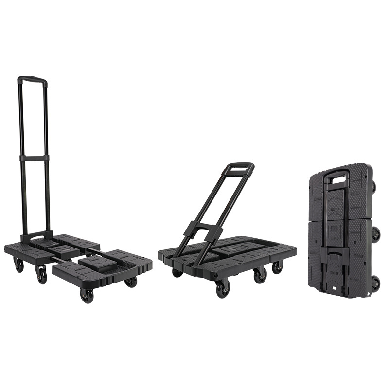 Baoyu Folding Cart Foldable Hand Truck Trolley Heavy Duty Extendable Trolley Cart