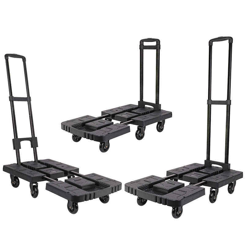 Baoyu Folding Cart Foldable Hand Truck Trolley Heavy Duty Extendable Trolley Cart