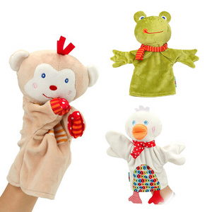 Monkey Frog Duck animal hand puppets toys for babies B006