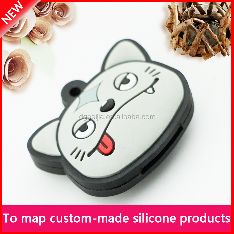 Silicone Key Cover,high quality 3d soft pvc keychain,silicone key rings holder