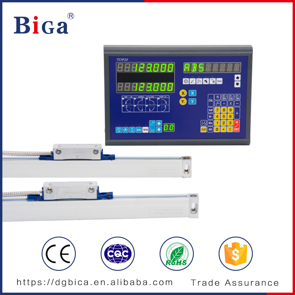 BiGa two axis plastic digital readout/DRO with two pcs linear scales/ encoder /transducer