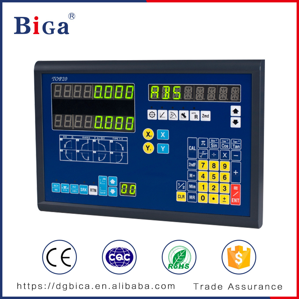 BiGa two axis plastic digital readout/DRO with two pcs linear scales/ encoder /transducer