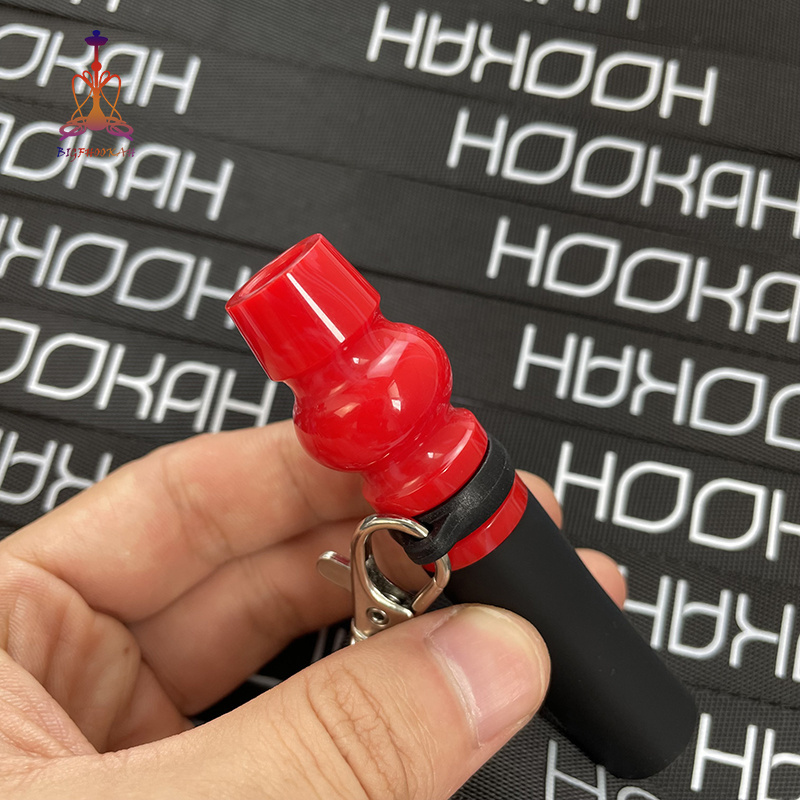 2021 China New resin silicone customized Stainless steel hookah tips Handmade With lanyard hookah accessories