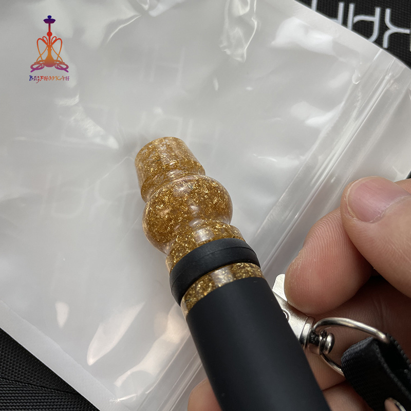 2021 New Custom Resin Pen Smoking Lollipop Flavored Diamond Gold Hookah Tips