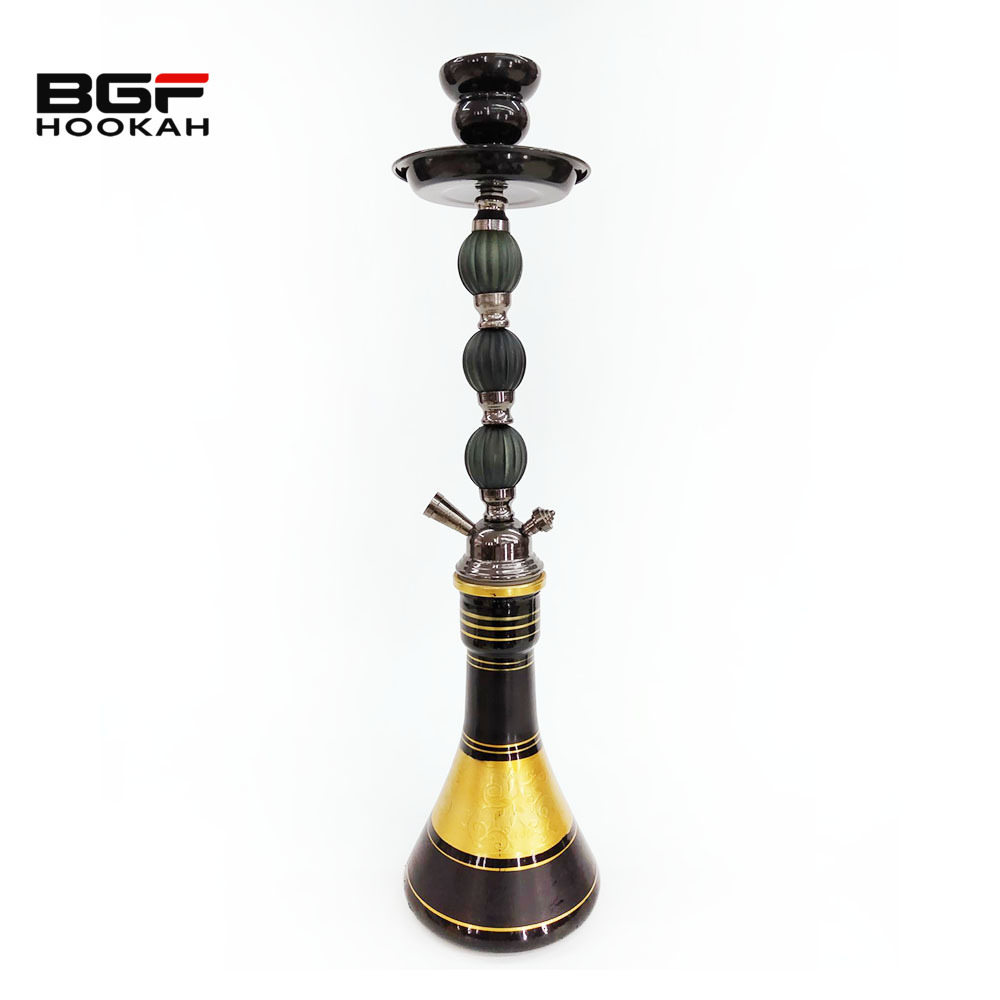 Hot Sale Black 52CM Three Watermelon Design Iron One Hose Shisha Medium-sized Hookah