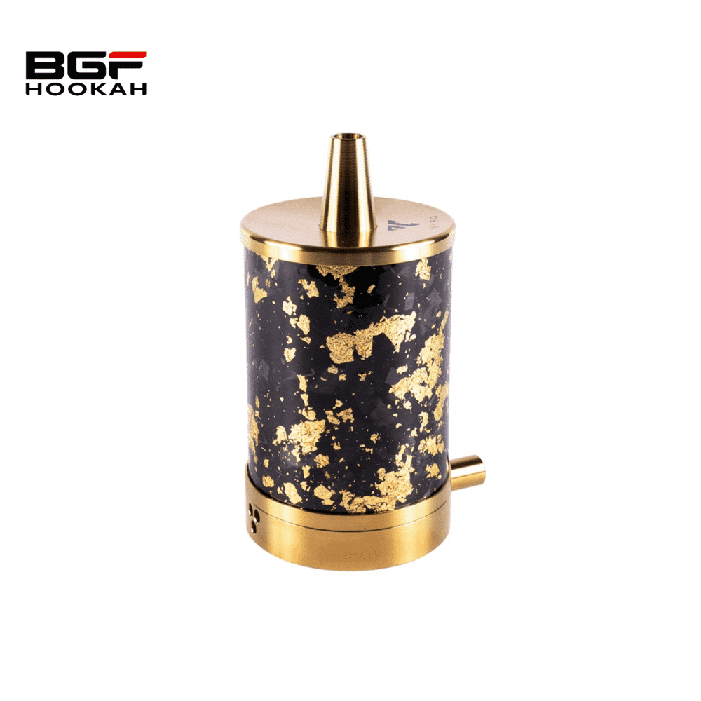 High Quality Carbon Forged Gold Vyro Ones Shisha Travel Hookah Cup Portable Narguil Smoking Set Hookah