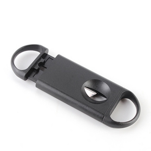 Custom Logo V Small Cutter Plastic Cigar Cutter