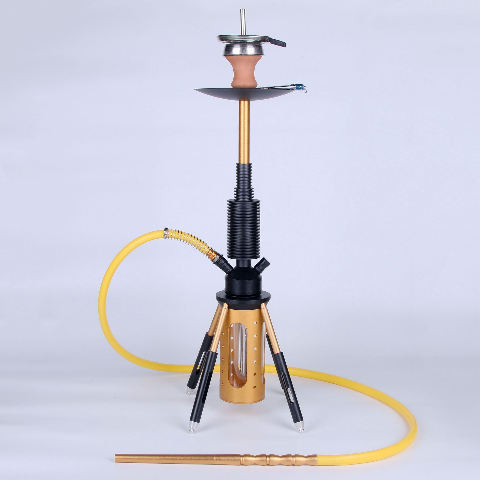 2021 China Wholesale colorful glass hookah set with everything 2 hose for luxor hookah lounge