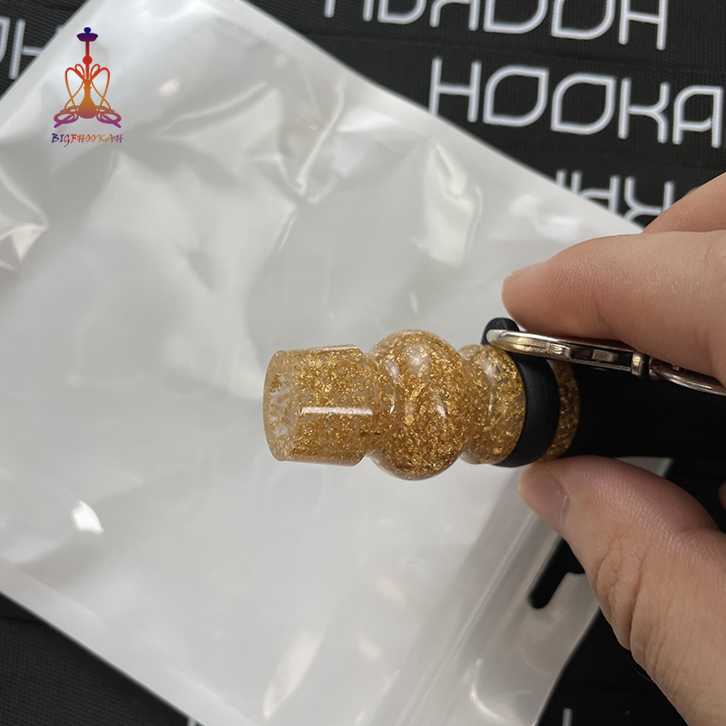 2021 New Custom Resin Pen Smoking Lollipop Flavored Diamond Gold Hookah Tips