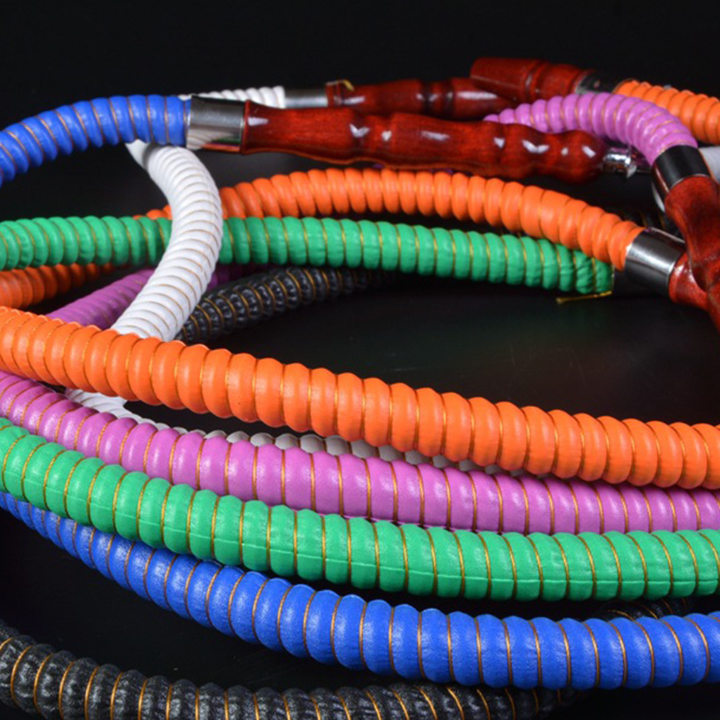 China Supplier Wholesale One Time Use Retractable Disposable Plastic Smoking Hookah Hose